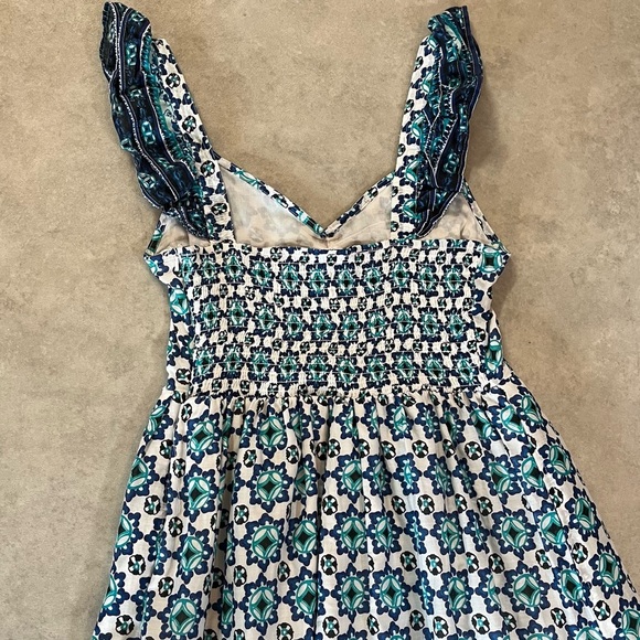 Lucky Brand Blue and Green Patterned Maxi Dress. XL. New without tag - Picture 12 of 15